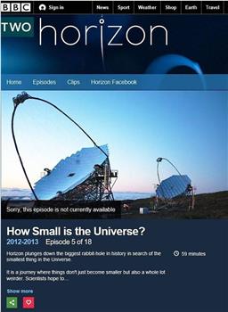 BBC 地平线: 宇宙何其小在线观看和下载