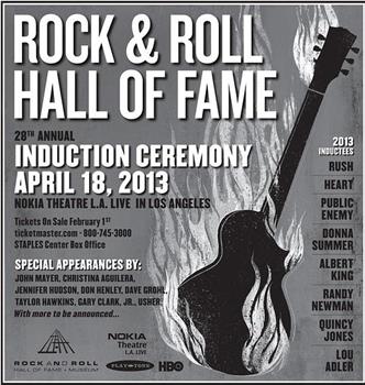 The 2013 Rock and Roll Hall of Fame Induction Ceremony在线观看和下载